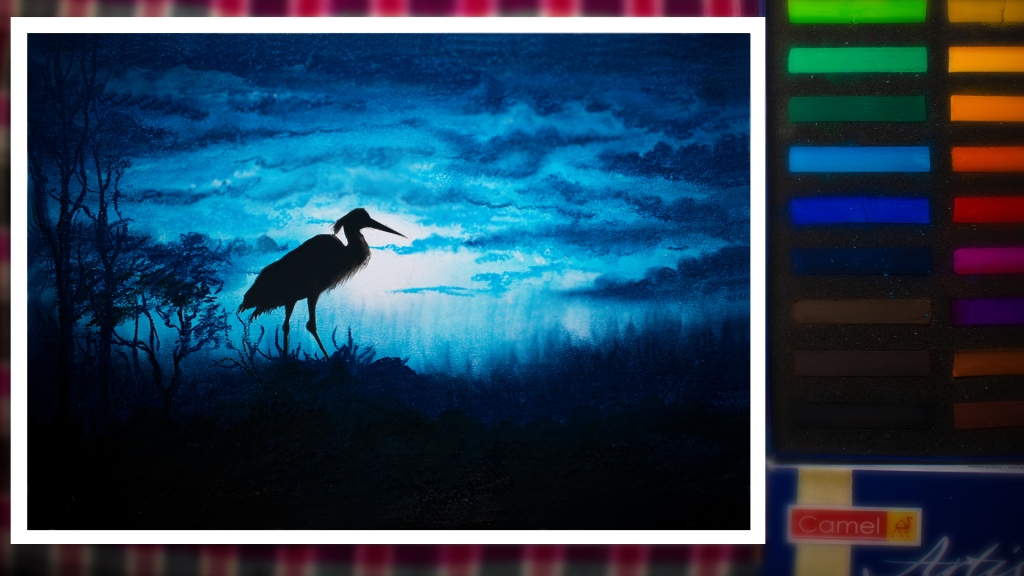 how to draw a heron step by step easy/ heron bird drawing soft pastel/  heron at sunset hackett bird

This bird's drawing I drew in a complete soft pastel. In this picture, you will see a very beautiful night light. The cloudless environment has a heron standing on its head. It has different names and different varieties, so there are many different names, so they are called by many names. I drew pictures of one of these species. If you like, share and subscribe.

How to Draw a Great Egret
In this quick tutorial, you'll learn how to draw a Great Egret in 8 easy steps - great for kids and novice artists.
The images above represent how your finished drawing is going to look and the steps involved.

Below are the individual steps - you can click on each one for a High-Resolution printable PDF version.

At the bottom, you can read some interesting facts about the Great Egret.

Make sure you also check out any of the hundreds of drawing tutorials grouped by category.
Step 1: Start by drawing the head. It looks like two backward "J"s that join at the very tip on the right side. Where they join is the tip of the beak. The bottom "J" is smaller and shorter than the top line and makes the bottom of the head.
Step 2: Next draw a straight line along the beak to make the mouth. At the end of that line draw a dot to make the eye.

Step 3: Continuing the two headlines make an "S" shaped neck. Curve the lines to the right and then bend them sharply back to the left. Keep the lines the same width apart all along the curve.

Step 4: Now draw the body. It is an upside-down "U". The top tip of the "U" just touches the back of the two curves of the neck you just drew.

Step 5: Join the bottom open ends of the "U" shaped body to make the tail. The tail has a square tip.

Step 6: To the right of the tail line you just drew draw two very thin lines down to make the first spindly leg. There are short toes on the bottom of the leg pointing left and right.

Step 7: To the right of the first leg and further up the body draw the second leg. Make it a bit longer than the first leg so that the feet are at the same level. Draw the toes pointing left and right.

Step 8: Lastly, draw the feather patterns. These are short shaggy lines along the back and tail. Add some short curves along the body.

This bird has a flight posture with its neck retracted, which distinguishes them from storks, cranes, ibises, and spoonbills. They wait for, or stalk their aquatic victim, spearing it with their long sharp beak. The nests are large and made of sticks. This animal is depicted on Brazilian money, the title on a collection of poems, a symbol of the National Audubon Society, and Buddha’s best follower says that his mother had eyes like a great egret. These animals have a low population amount but are considered to be the least concern for the possibility of extinction.

Cool drawing techniques your kids will love. Also, they are busy for hours:) You will find out how to draw using such ordinary things as forks, earbuds, drinking straws, empty toilet roll and more. Kids will learn how to create beautiful starry sky using a cookie cutter. Moreover, you can use the leaves to make a picture. Watch a full tutorial. There is no need to learn how to draw beautiful flowers. You can easily draw lavender using earbuds. You will be surprised to learn how to draw a cherry tree using drinking straws. 
You'll fun while drawing.
#Great_Egret #heron #hackett_bird #soft_pastel
